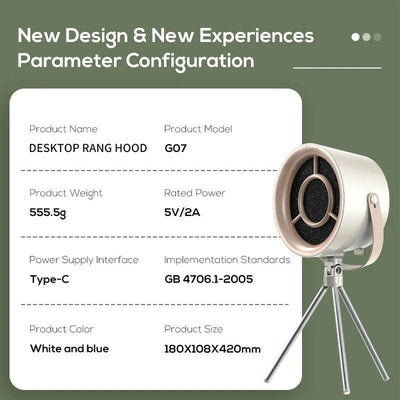 New Portable Desktop Exhaust Fan