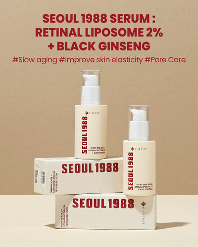 K‑SECRET - SEOUL 1988 Serum: Retinal Liposome 2% + Black Ginseng