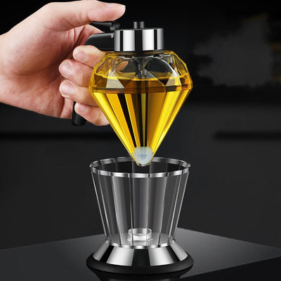 Oil Dispenser Diamond Shaped Glass