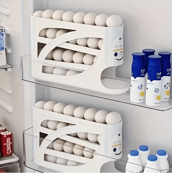 Rolling Egg Dispenser Rack