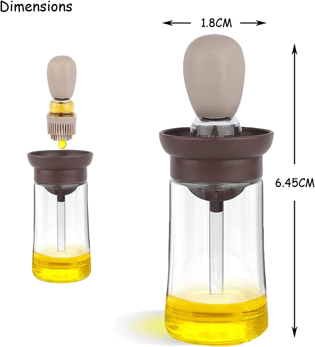 Silicone Oil Brush Bottle